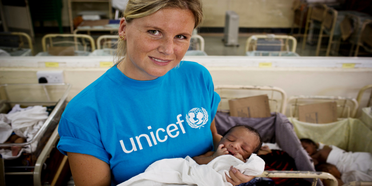 Marta Jandová (přeje) pro UNICEF