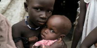 Pomoc hladovějícím dětem a ženám v Africe